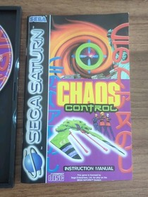 Chaos Control Sega Saturn PAL complete with manual