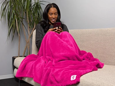 New T-Mobile Tuesday Pink Blanket (first picture shows true color)