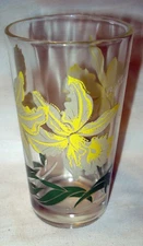Vintage Mid Century Boscul Peanut Butter Orchid Swanky Swig Glass Tumbler MCM