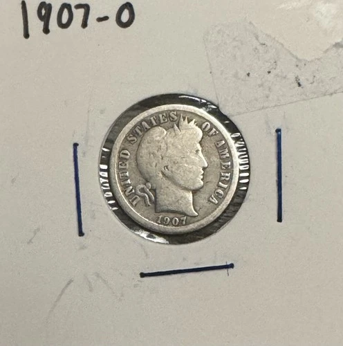 1907-O Barber Dime, Silver