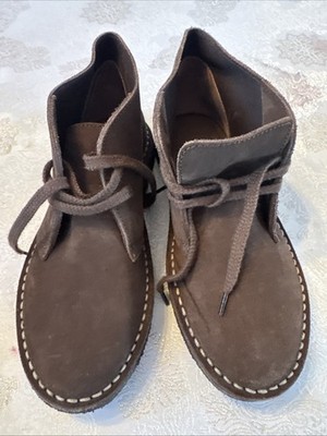 Crewcuts Boys Brown Suede Chukka Boots Lace Up Desert Shoes Kids