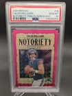 2024 Mosaic Caleb Williams Notoriety Pink Fluorescent /10 Chicago Bears RC PSA10