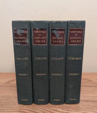The Writings of Samuel Adams 4 volume set 1904-8 Revolution Founding Father
