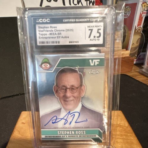 VeeFriends Topps Chrome Entrepreneur Elf Stephen Ross Autograph CGC 7.5 2025