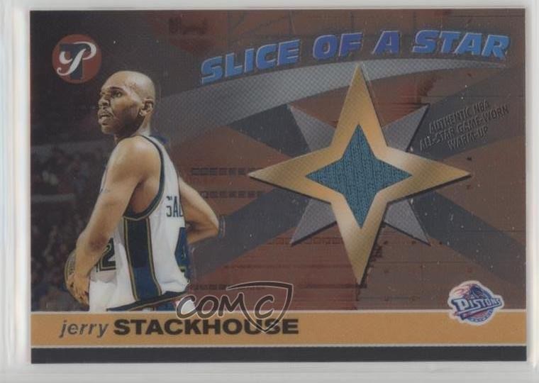 2001-02 Topps Pristine Slice Of A Star Jerry Stackhouse #S-JDS 5jz