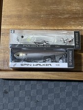13 Fishing Spin Walker 108 Power-Slide 130 Topwater Floating Lures Silver Clear