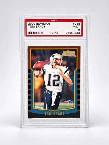 2000 Bowman Tom Brady #236 Rookie Card PSA 9 #26450733