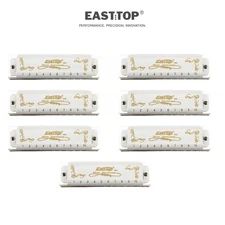 EASTTOP 008L 10hole Harmonica Set blues harp Professional Diatonic Harmonica Lot