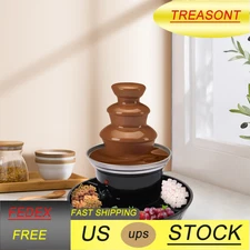 3 Tiers Chocolate Fondue Fountain Machine for Party Wedding Home & Restaurant