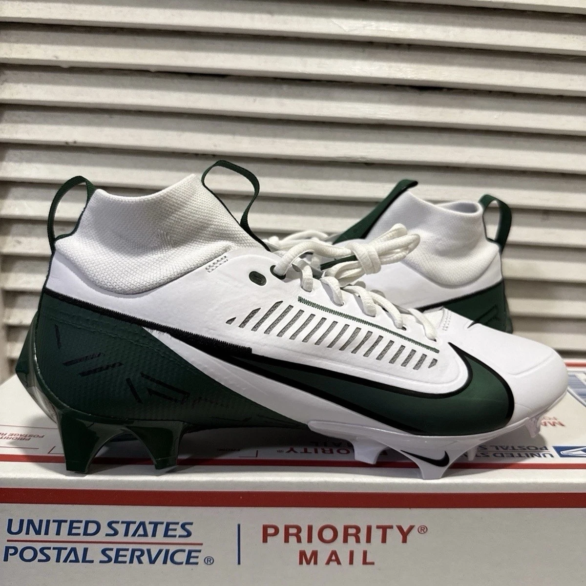 Nike Alpha Menace Pro Mid Football Cleats White Green 871451-134 Men’s Size 11.5 Nike Alpha Menace 5 Pro Men main image 2