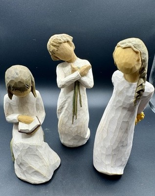 WILLOW TREE Figurines Lot Of 3 Wisdom Beautiful Wishes For You Susan Lordi