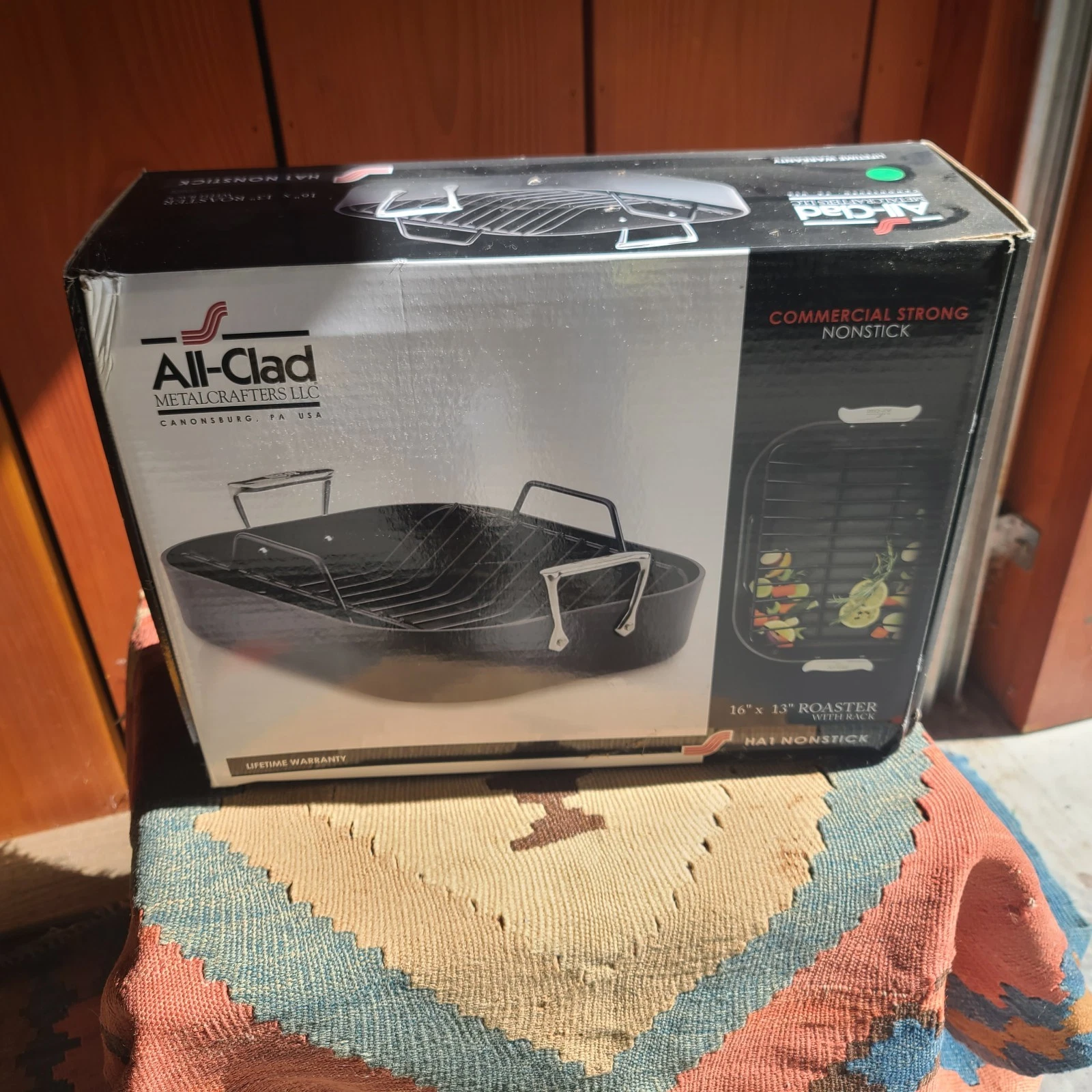 All-Clad Stainless Steel Nonstick Roaster 13x16 with Rack NEW OLD STOCK BNIB