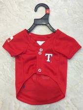 MLB Texas Rangers Dog Jersey Size XS Extra Small Number 01 Team Logo Pets First