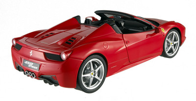 FERRARI 458 SPIDER ITALIA RED ROSSO CORSA by HOT WHEELS