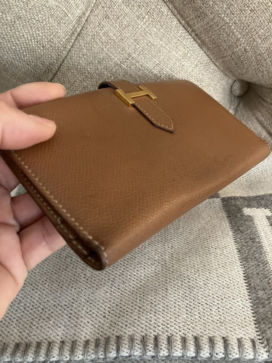 Authentic HERMES Bearn Brown Classic Wallet CHIC Authentic HERMES Bearn Brown Classic Wallet CHIC