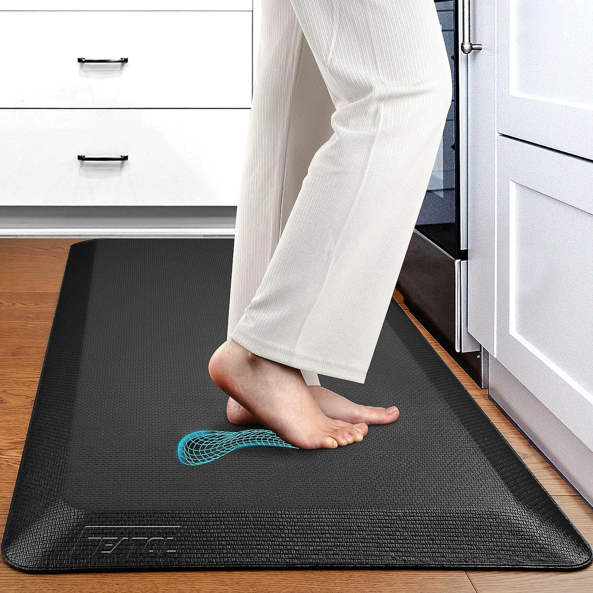 Extra Thick anti Fatigue Mat Floor Mat, Standing Desk Mat Memory Foam  Cushioned