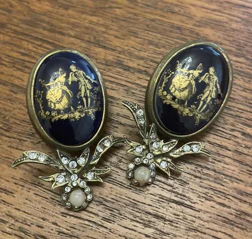SIGNED IL GIOIELLO DI FIRENZE MADE IN ITALY Clip On Earrings