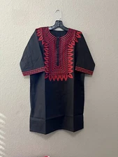 African clothing for men-Dashiki S-7X black