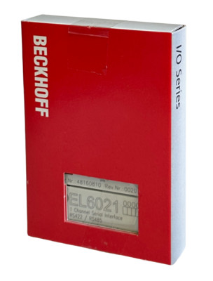 NEW BECKHOFF EL6021 I/O SERIES 1-CHNL SERIAL INTERFACE MODULE RS422 ...