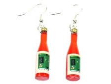 Earrings Bottles Wine Miniblings Red Mini Bottles red