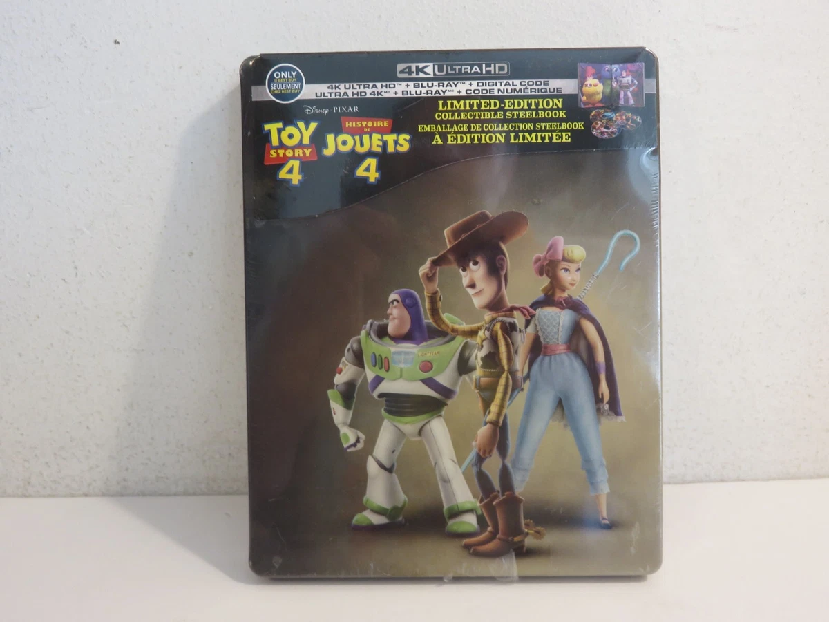 DISNEY TOY STORY 4 LIMITED BEST BUY STEELBOOK NEW BLU RAY BLURAY 4K ULTRA HD