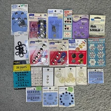 Vintage Prims, La Mode, Dritz, Clinton Buttons, Hooks, Eyes, Loops, Snaps & More