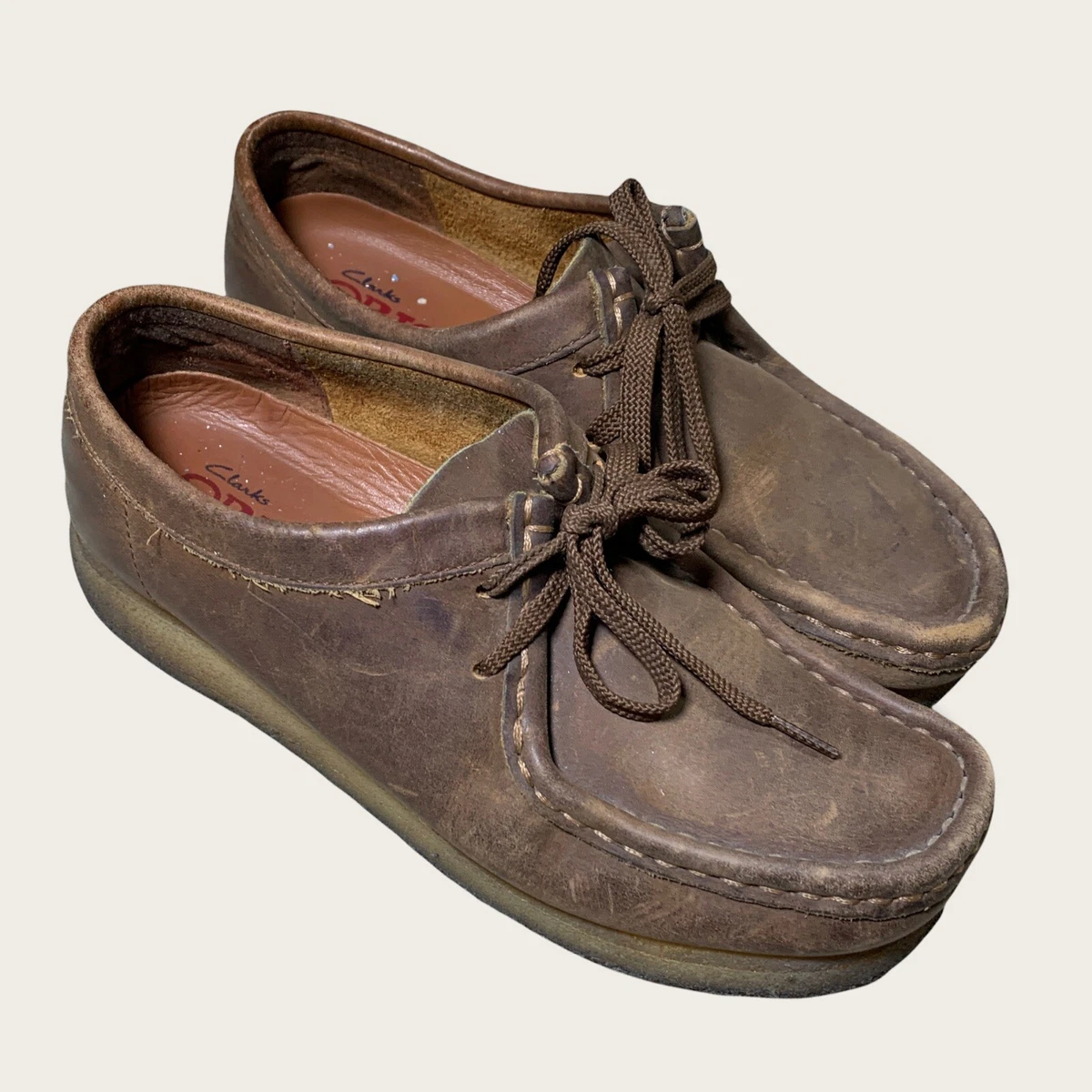 Clarks Originals Wallabee Boat suede shoes - Brown