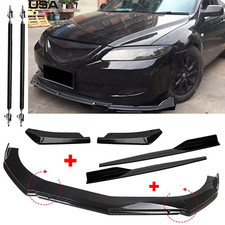 For Mazda 2 3 5 6 Cx-3 Front Bumper Lip Spoiler Splitter Side Skirt Rear Lip For Mazda 2 3 5 6 Cx-3 Front Bumper Lip Spoiler Splitter Side Skirt Rear Lip