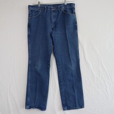 Wrangler Jeans Mens 36x30 936PWD Cowboy Cut Slim Fit Western 5-Pocket Denim Blue