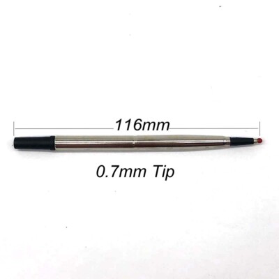 116mm long 0.7mm Tip Ballpen Rollerball Pen Refills for Parker German ink