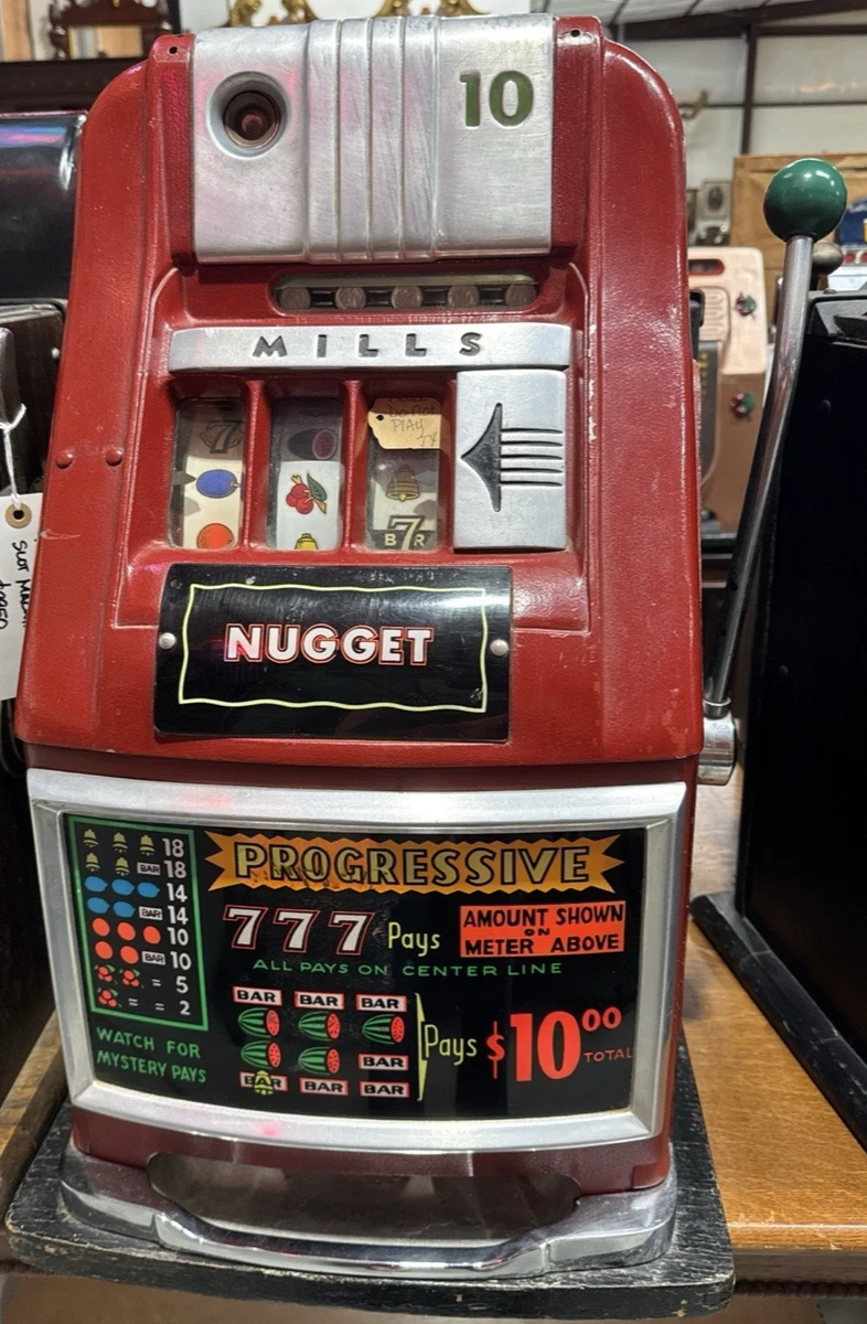 10 Cent Machine Indiana Collectible Antique Coin Slot Machines for