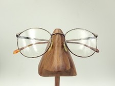 Vintage Calvin Klein 583 Gold Metal Marbled Round Sunglasses FRAMES ONLY