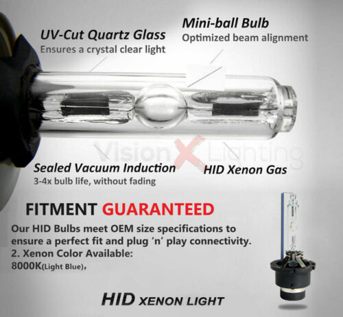 Bmw 3 Series E46 1998-2005 2x Upgrade D2S Xenon Hid 35W Ice Blue 8000K Low Beam - Picture 9 of 14