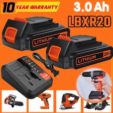 20Volt Battery / Charger replace for Black and Decker 20V MAX LBXR20 LBX20