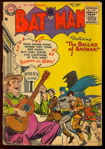 Batman #95 Unrestored Late Golden Age Superhero Vintage DC Comic 1955 PR-FR
