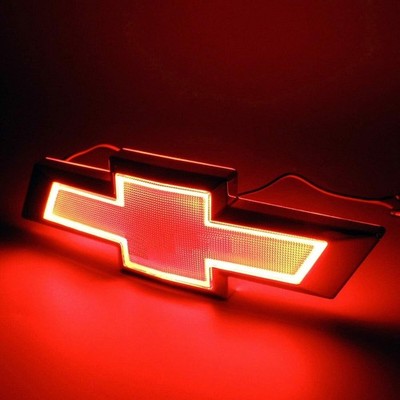 5D LED Chevrolet Car Emblem Trunk Tail Logo Light Badge Lamp RED NO TRUCK