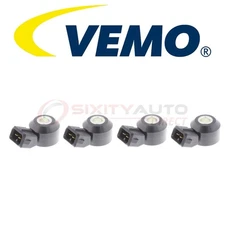 4 pc VEMO Ignition Knock Detonation Sensor for 2010-2017 BMW 750i xDrive - zq
