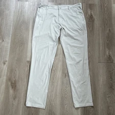 Rhone Commuter Pants Mens 36x32 Gray Slim Stretch Preppy Golf Casual Travel READ