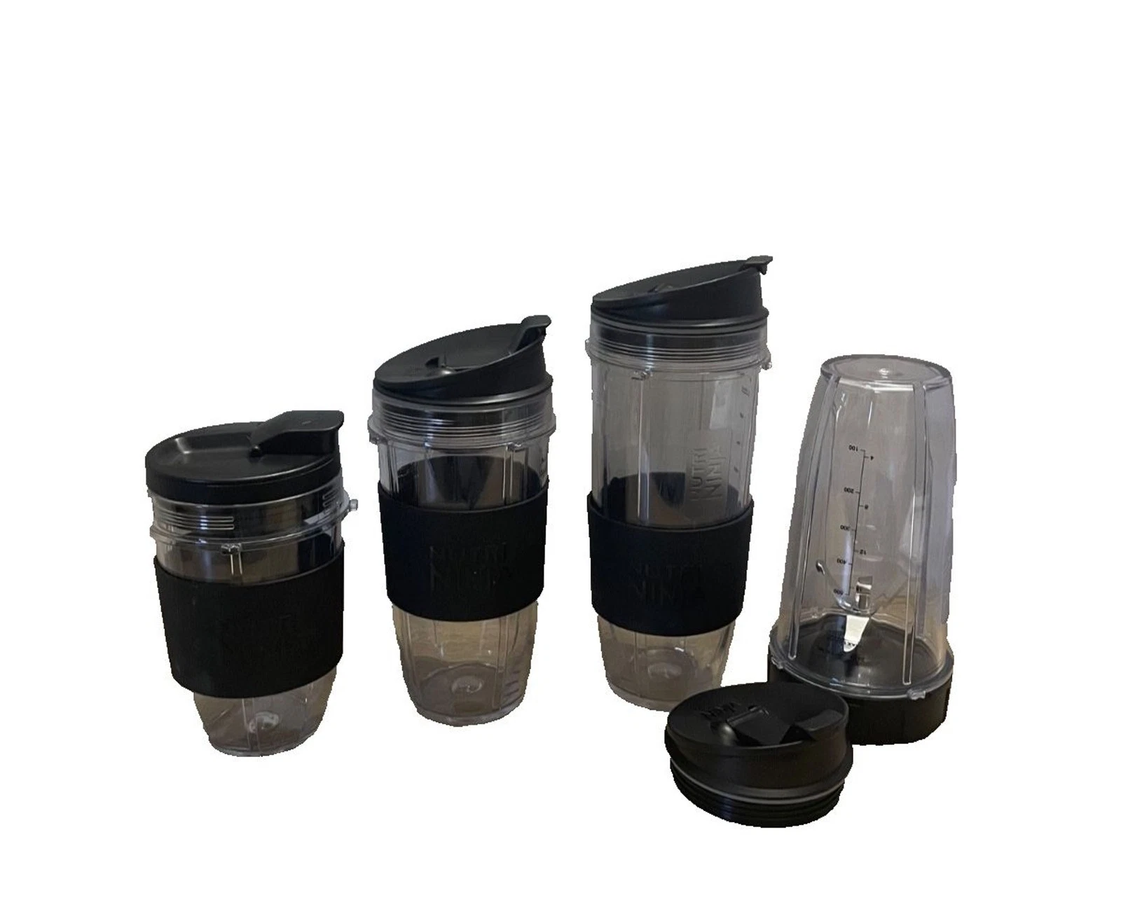 Ninja Nutri Blender Replacement Accessories Cups Extractor Blade w Lids & Sleeve