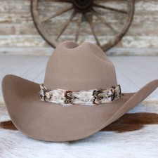 Feather Hat Band for Western Cowboy Hats, Fits All Styles - Willow