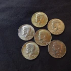 1965-69 Kennedy 40% Silver Half Dollar lot of 6