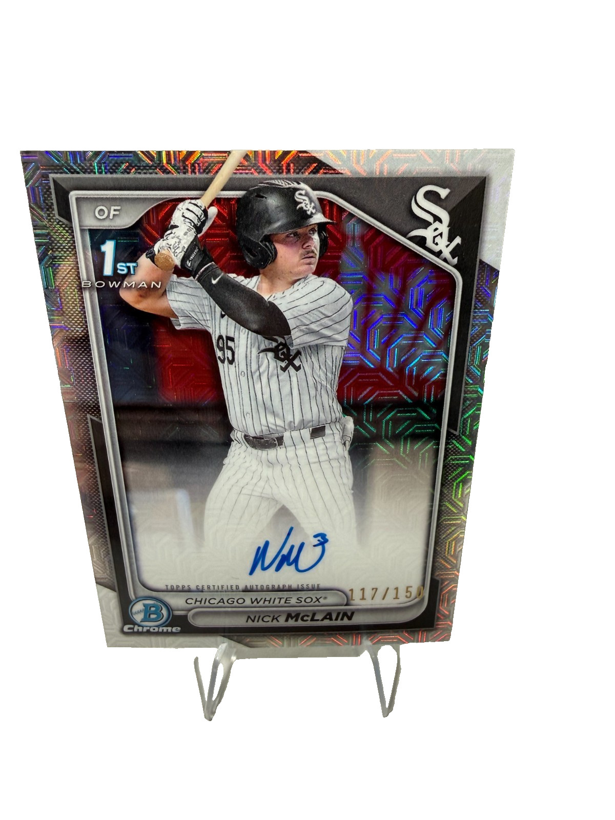 Nick McLain 2024 Bowman Chrome 1st HTA Choice Refractor Auto /150 #CPA-NM