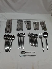Vintage National Stainless N.S. Co. Japan Flatware Set PORTRAIT 75 Piece