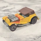RARE 1973 Yellow Sir Rodney Roadster Hot Wheels Redline Hong Kong w/ Hard Top