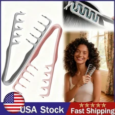USA Wide Tooth Hair Comb Wide Tooth Comb For Curly Hair Roots Volumizing 