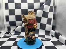 Vintage Santa Claus Checking List 6.5 Inch Figurine