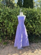 Vintage Morgan Co Prom Dress Maxi Gown 4/6 Purple Y2K Fairy Princess Floral 90s