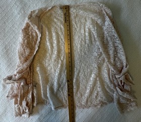 Victoria&rsquo;s Secret Lace Top Sheer Mesh Kimono Size Small Lace Wrap Sexy Pink