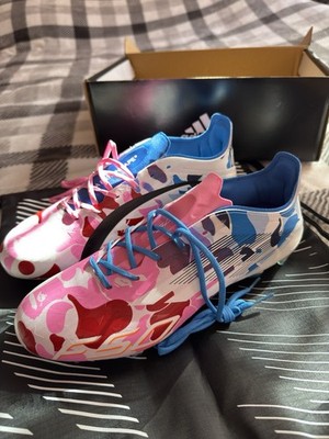 Adidas‎ x BAPE F50 Elite FG Soccer Cleats Pink Blue Camo Limited Edition Mens 10 adidas F50 Elite FG Bape Multi Camo Firm Ground Boots Soccer  main image 3