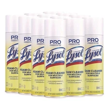 Professional LYSOL Brand 02775CT 24 oz. Aerosol Foam Cleaner (12/Carton) New